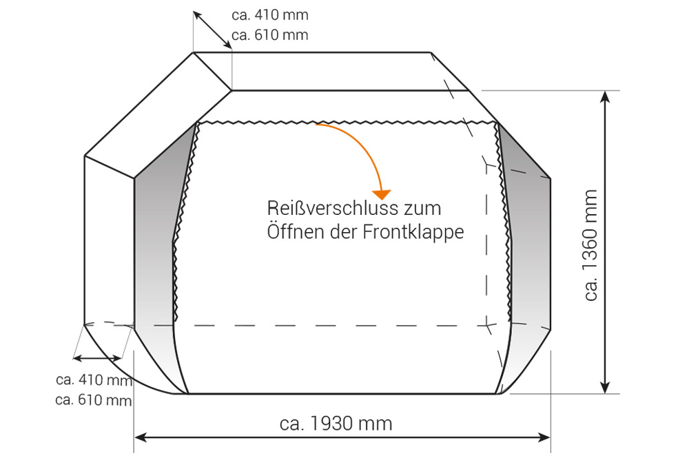 CONCEPT ZWOO Fahrradschutzhülle CONCEPT ZWOO für Heckträger | HINDERMANN