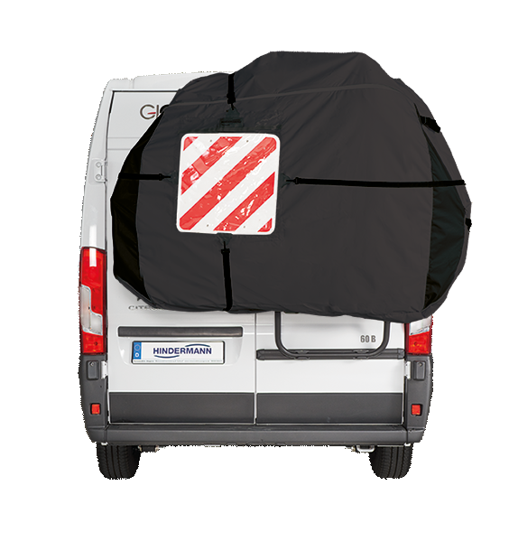 Protective bicycle cover CONCEPT BLACKLINE&nbsp;Fahrradschutzhülle CONCEPT ZWOO für Heckträger | HINDERMANN