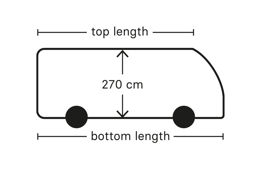 for integrated motorhomes and alcove vehicles&nbsp;Fahrzeughülle WINTERTIME für Wohnmobil und Caravan | HINDERMANN