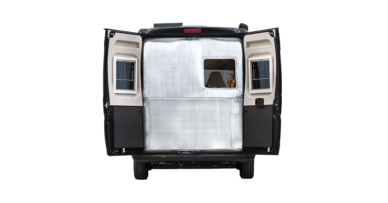 Rear door insulation extension module PREMIO Thermoschutz, Sonnenschutz für Wohnmobil + Caravan | HINDERMANN